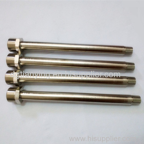 Adjustable hex nipples brass plated