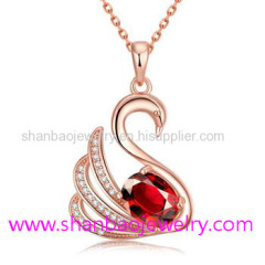 Gold Plating Costume Fashion Zircon Jewelry Woman Necklaces