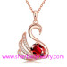 Gold Plating Costume Fashion Zircon Jewelry Woman Necklaces