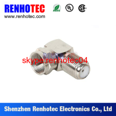 ZINC ALLOY 90 DEGREE F FEMALE CONNECTOR