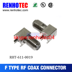 ZINC ALLOY 90 DEGREE F FEMALE CONNECTOR