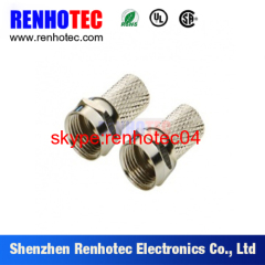 waterproof male rg59 crimp terminal F connector