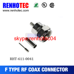 rf connector F connector crimp plug for rg179