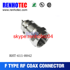 rf connector F connector crimp plug for rg179