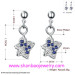 Silver Plated Costume Fashion Zircon Jewelry Women Earrings