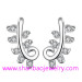 Silver Plated Costume Fashion Zircon Jewelry Woman Earrings