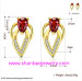 Gold Plated Costume Fashion Zircon Jewelry Earrings