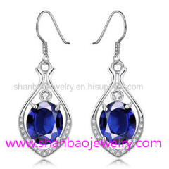 Gold Plated Costume Fashion Zircon Jewelry Women Earrings