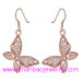 Gold Plating Costume Fashion Zircon Jewelry Woman Earrings