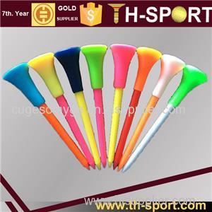 Mixed Color Rubber Top Golf Tee