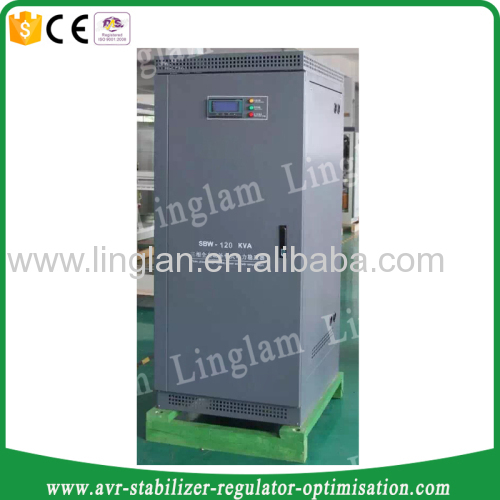 120kva 3 phase industrial automatic voltage stabilizer