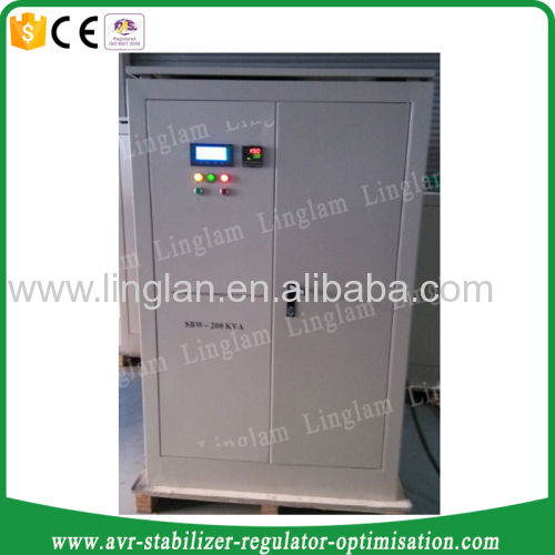 200KVA 3 phase industrial automatic voltage regulator