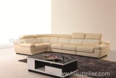 Modern Living Room Corner Leather Sofa for Home