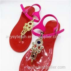 Ladies Sandals Good Quality Pvc Flat Sandals Comfortable Open-toed Sandals