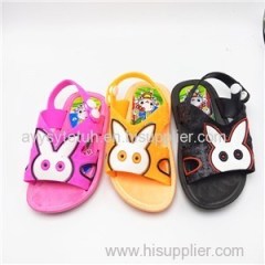 Lovely Children Sandals Rabbit Cute Unisex Sandals Breathable Pvc Kids Sandals