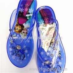 Funny Cartoon Lady Durable Pvc Slippers Cool Design Lady Fancy Flip Flops