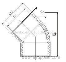 Municipal UPVC 45° Elbows DIN