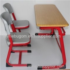 Mold Plate Double School Desk