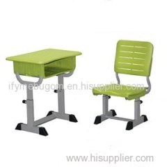 Plastic Single Height Adjustable School Desk