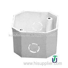 Electrical UPVC Octagon Outlet Box DIN