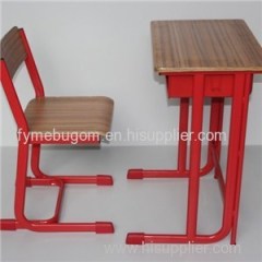 Plywood Single School Desk And Chair