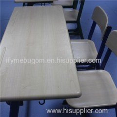 Mold Plate Double School Desk And Chair