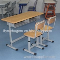 Mold Plate Double Height Adjustable School Desk