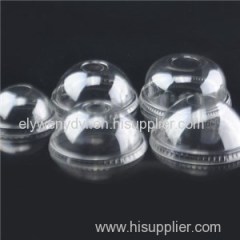 Dome Lid For Plastic Cold Cups With Hole