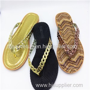 New Design Stylish Lady Flip Flops Durable Comfortable Lady Slipper