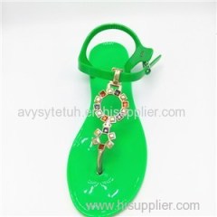 Durable Pvc Sole Lady Sandals High Quality Beautiful Lady Shoes
