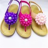 Outdoor Beach Open-toed Women Footwear Breathable Flowers PVC Flat Lady Sandals