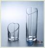 unique heart glass vases