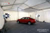 Aluminum & PVC tent for new car publish