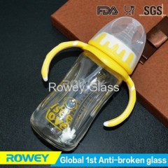 Heat Resistant Leak Free Unbroken Durable New Unique Design Glass Baby Bottle