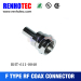 Male crimp wire F plug connector