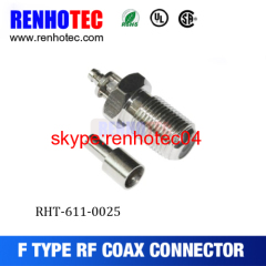 ROHS F CONNECTOR F FEMALE BULKHEAD CONNECTOR