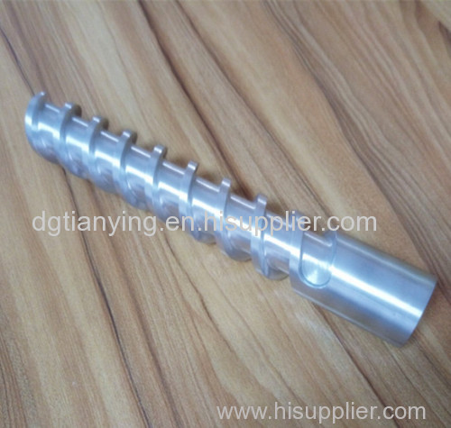 Mould baffle spiral core double threaded