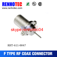 F CONNECTOR BULKHEAD CRIMP JACK