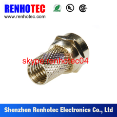 Gold plating F connector