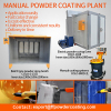 Manual Powder Coating Booth with Filter Recovery Systems