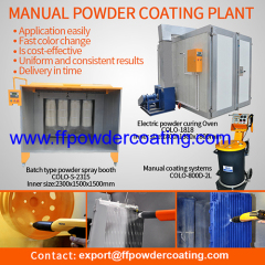 Manual Powder Coating Booth with Filter Recovery Systems