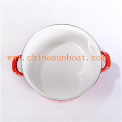 Sunboat Enamel Casserole with Enamel Cover Kitchenware