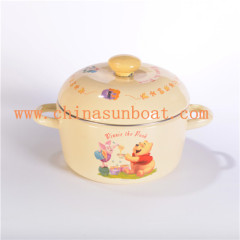 Sunboat Enamel Casserole with Enamel Cover Kitchenware