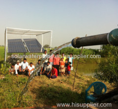 Agriculture irrigation application 5.5KW solar water pump system