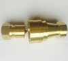 Hydraulic quick action coupling