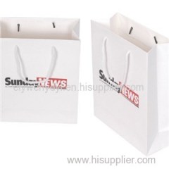 Customizable Plain White Square Bottom Paper Bags