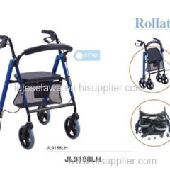 Four Wheeled Aluminum Walker Rollator