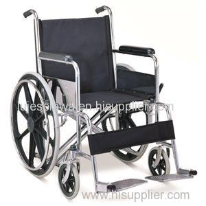 #JL874B - Standard Manual Wheelchair With Dual Cross Brace & MAG Wheels