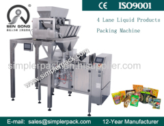 SG-430 4 Electric Scales Automatic Ziplock Bag Packing Machine Gusset Bag Packing Machine