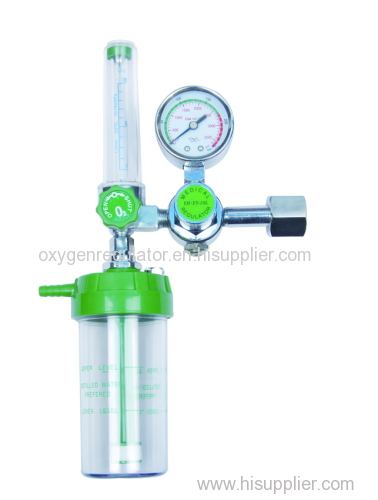 medical oxygen regulator with humidifier